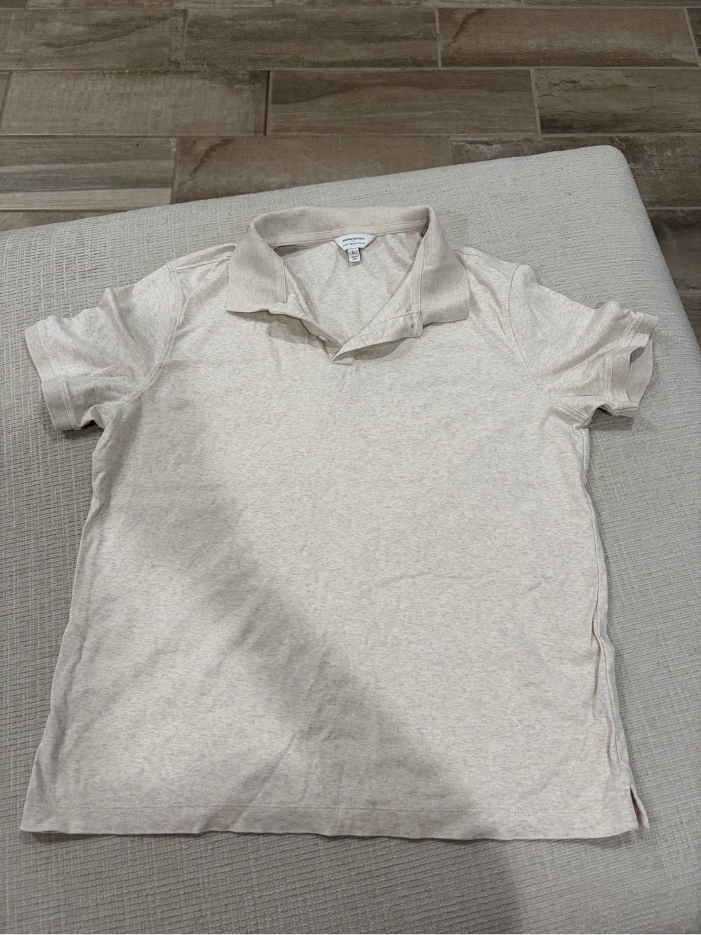 Banana Republic Men's Polo in Light Cream